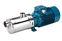 Многоступенчатый моноблочный горизонтальный насос Calpeda MXH 4801   с монолитным соединением насоса и двигателя