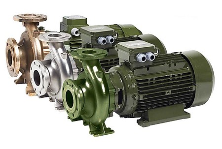 Консольно-моноблочный центробежный насос SAER IR 50-160B с фланцевым соединением Консольно-моноблочный центробежный насос SAER IR 50-160B с фланцевым соединением