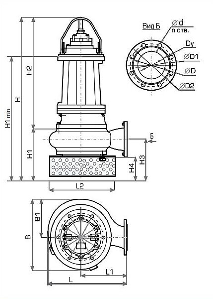 Погружной дренажный насос Иртыш ПД 200/400.419-160/4   