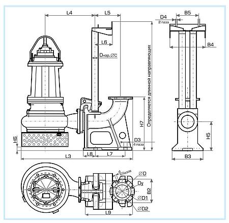 Погружной дренажный насос Иртыш ПД 65/125.136-5,5/2-016   