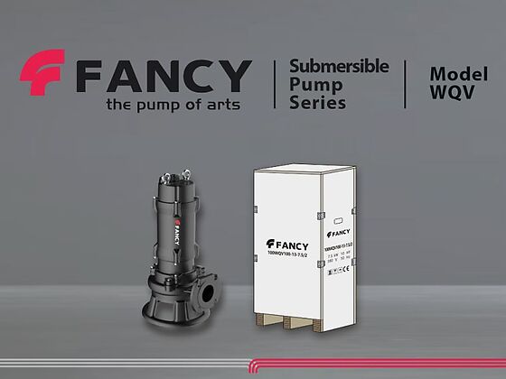 Погружной насос FANCY WQV с режущим элементом и заводская упаковка