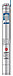 4" дюймовый скважинный насос Pedrollo 4SR 6/58 F-PD  из нержавеющей стали AISI 368 