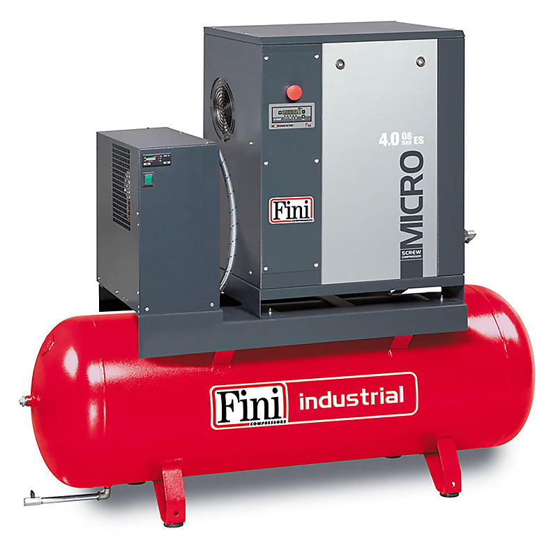 Винтовой компрессор FINI MICRO SE 3.0-10-200   на ресивере, без осушителя, без частотного преобразователя