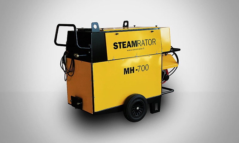 Мобильный парогенератор STEAMRATOR МН-700 Котел паровой водотрубный прямоточный  с колесами и поручнями