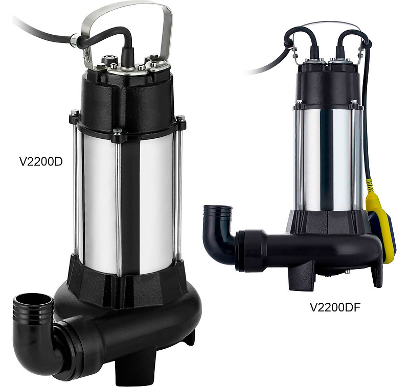 Погружной канализационный насос Tsunami V2200D(F)   